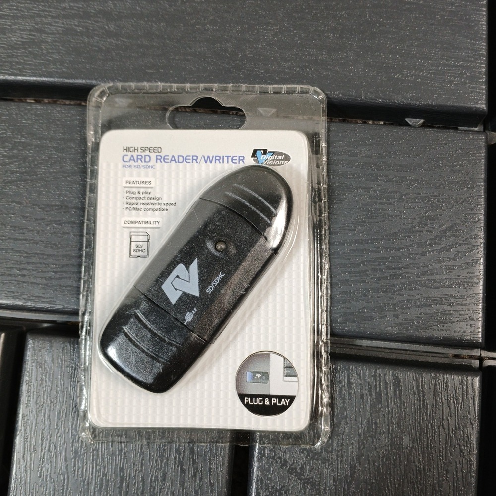 Digital Visions Secure SD Card Reader Writer USB High‎ Speed For PC/Mac New ZA